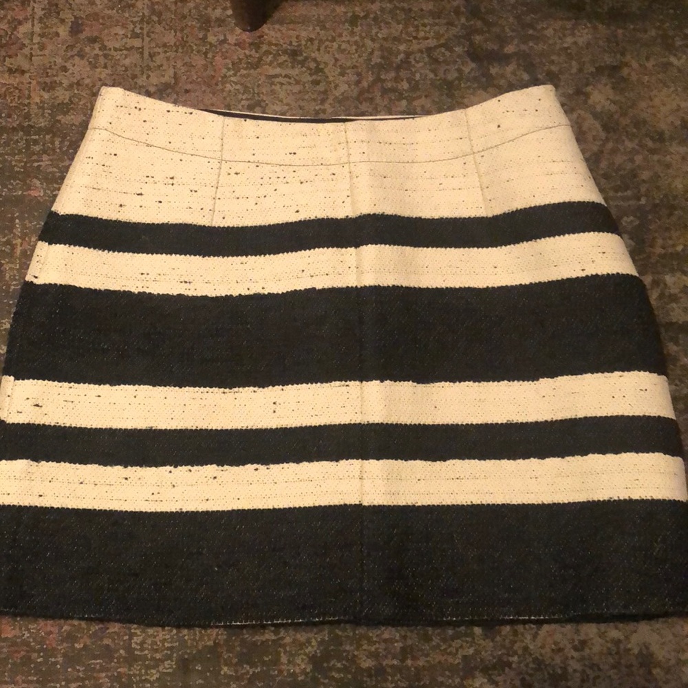 Black & White Scotch & Soda Tweed Mini Skirt